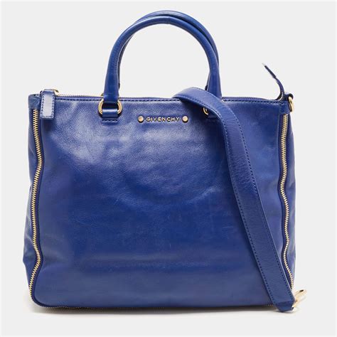 givenchy blue leather oversized tote|Givenchy tote bag sale.